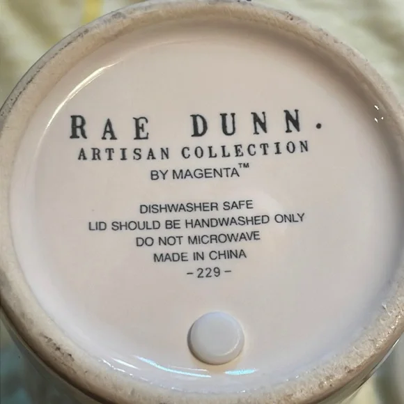 Rae Dunn Happy Ceramic Travel Tumbler with Lid - Picture 6 of 6